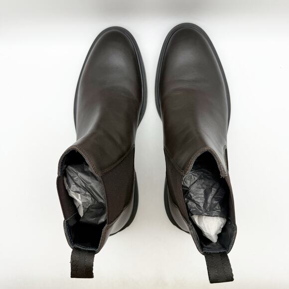 Boss Mens Calev Chelsea Ankle Boots EU 40 US 7 Dark Brown Leather NWOB - Picture 10 of 12